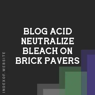 Will Oxalic Acid Neutralize Bleach on Brick Pavers? | Safety Guide | Logo - Indexof